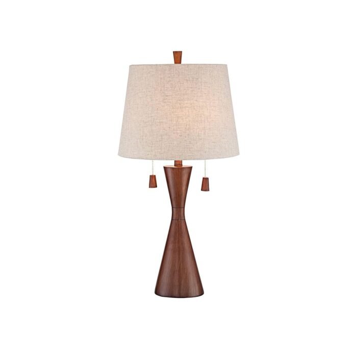 Beckham 4L Chandelier White Linen Fabric shades - 图片 2