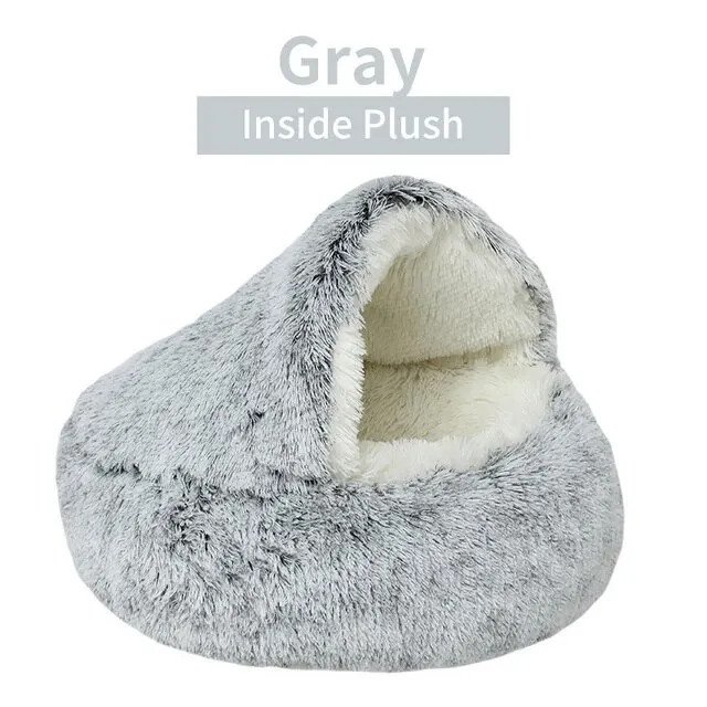 2-in-1 Soft Plush Pet Bed - 图片 3