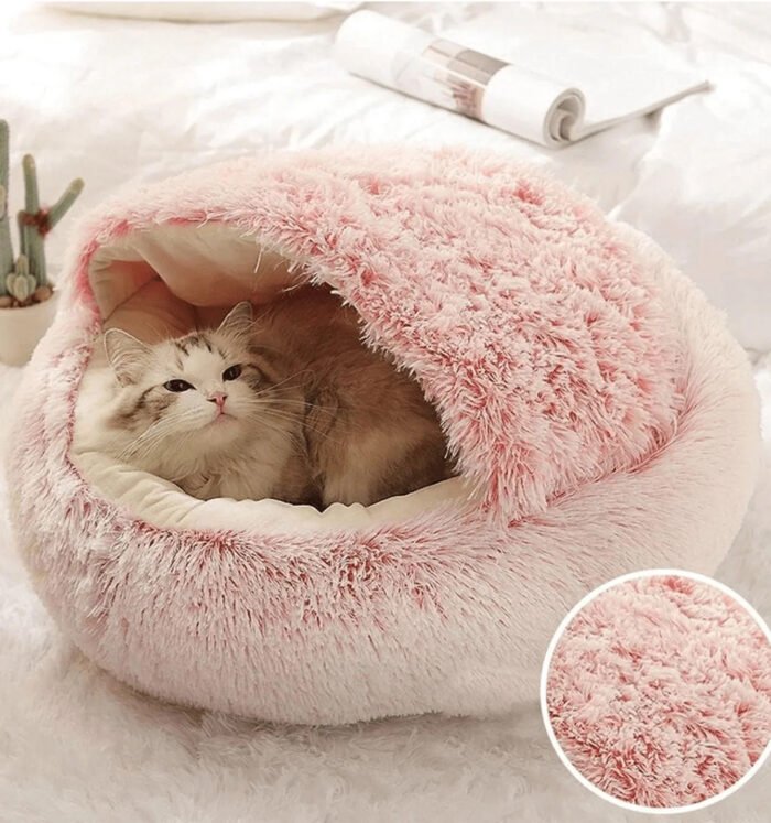 2-in-1 Soft Plush Pet Bed - 图片 8