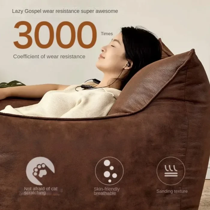 Beanbag Lazy Sofa Household Modern Morrocco Retro Style Home Single Lazy Sofa Living Room Balcony Single Simple Leisure Chairs - 图片 3