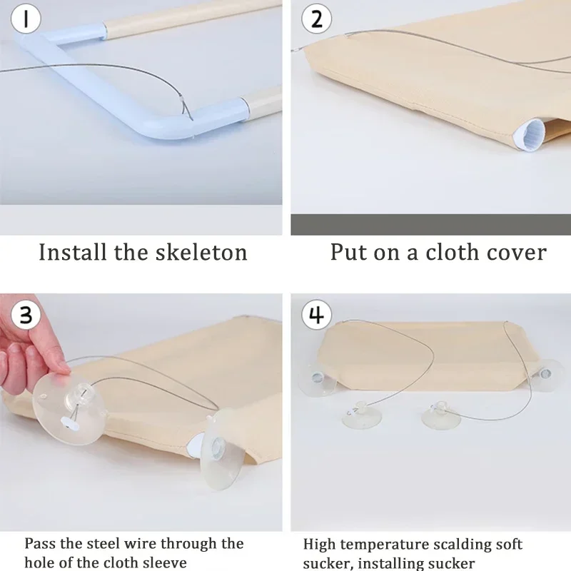 Hanging Cat Bed Pet Cat Hammock Aerial Cats Bed House Kitten Climbing Frame Sunny Window Seat Nest Bearing 20kg Pet Accessories - 图片 4