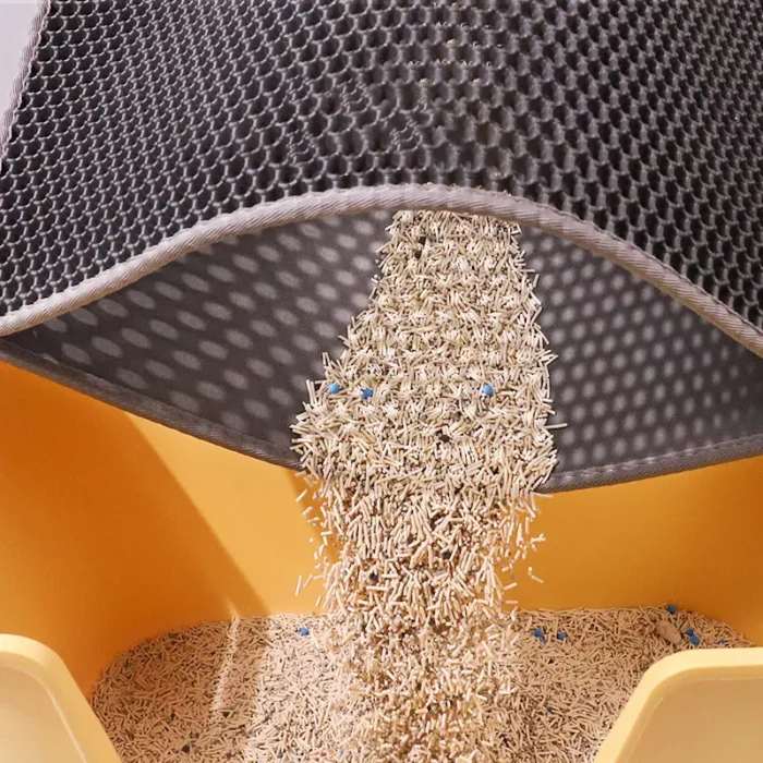 Cat Litter Mat Double Layer Waterproof Urine Proof Trapping Mat Easy to Clean Non-Slip Toilet Pad  Cat Scratch Pad Large Foot Pa - 图片 2