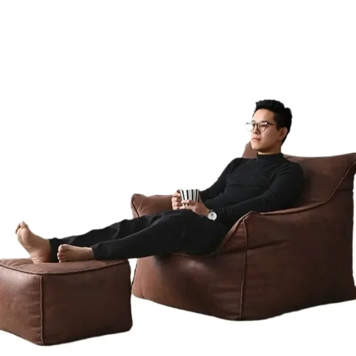 Beanbag Lazy Sofa Household Modern Morrocco Retro Style Home Single Lazy Sofa Living Room Balcony Single Simple Leisure Chairs - 图片 5