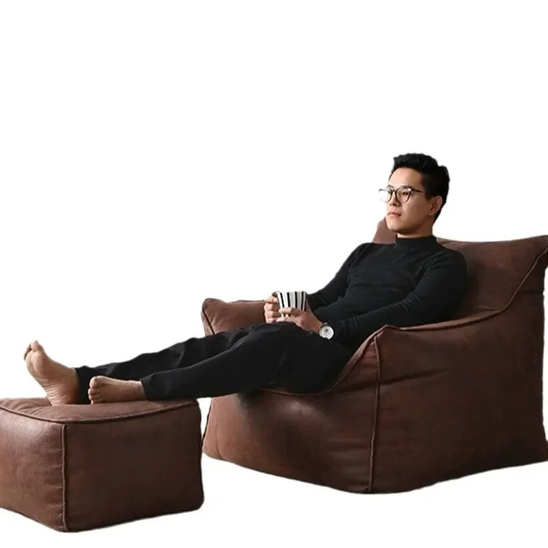 Beanbag Lazy Sofa Household Modern Morrocco Retro Style Home Single Lazy Sofa Living Room Balcony Single Simple Leisure Chairs - 图片 5