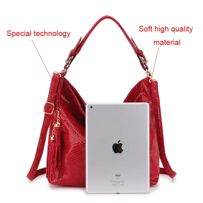 Gold Fashion Women Leather Handbags Female Shoulder Bag Ladies Luxury Hand Bags Purses and Hand bag Large Crossbody Bag Big Tote - 图片 4