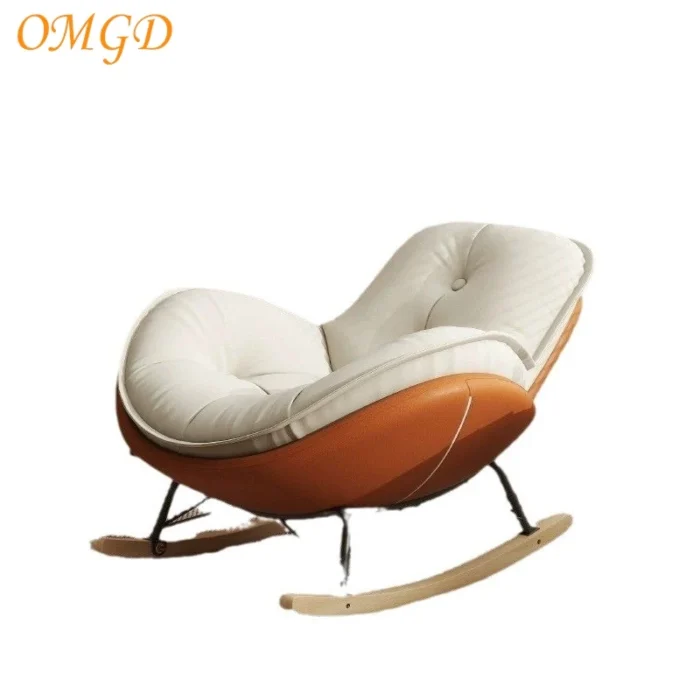 Penguin Rocking Chair Recliner Modern Balcony Home Leisure Chair Single Living Room Light Luxury Leisure Lazy Sofa Rocking Chair - 图片 6