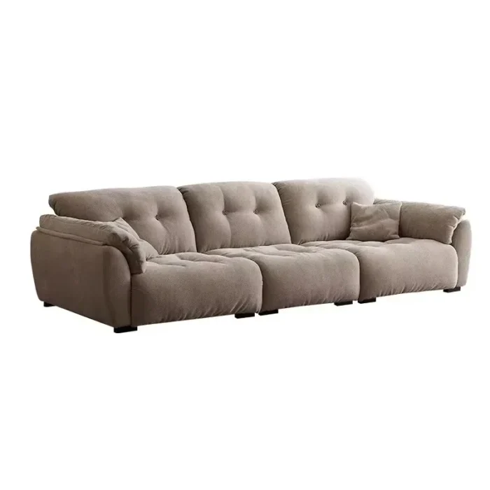 Nordic Style Minimalistic Sofa Waterproof Elegant Wooden Chaise Lounge Sofas Living Room Modern Meuble Salon Furniture Home - 图片 6