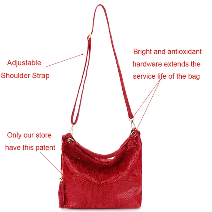 Gold Fashion Women Leather Handbags Female Shoulder Bag Ladies Luxury Hand Bags Purses and Hand bag Large Crossbody Bag Big Tote - 图片 5