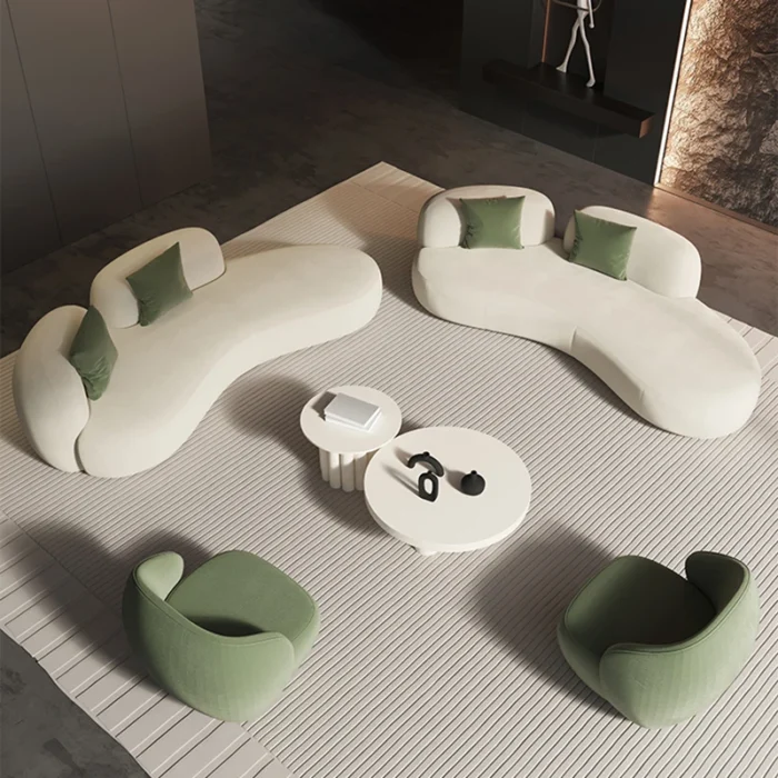 European Lazy Sofa Luxury Designer Adults Relaxing Nordic Sofa Apartment Multifunction Muebles Para El Hogar Home Decoration - 图片 5
