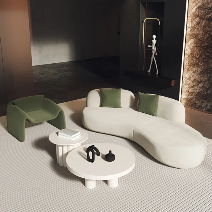 European Lazy Sofa Luxury Designer Adults Relaxing Nordic Sofa Apartment Multifunction Muebles Para El Hogar Home Decoration - 图片 2