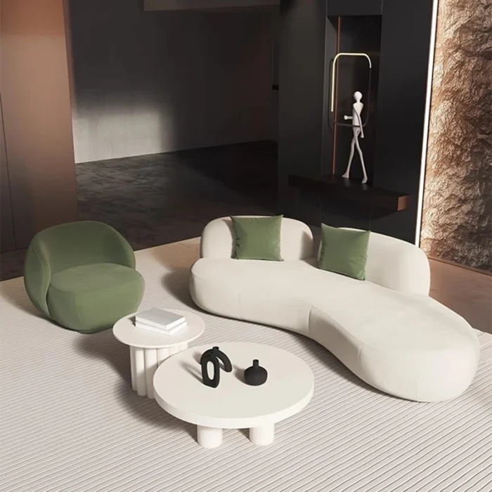 European Lazy Sofa Luxury Designer Adults Relaxing Nordic Sofa Apartment Multifunction Muebles Para El Hogar Home Decoration - 图片 3