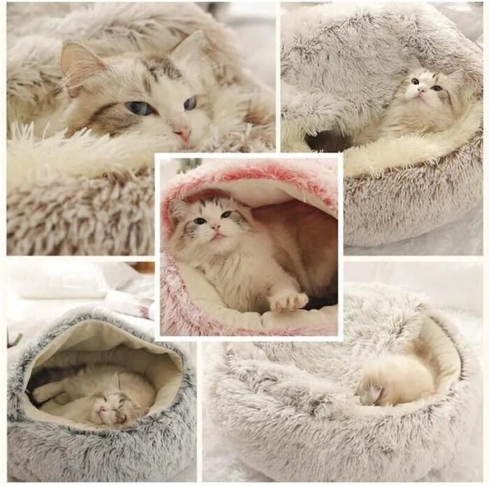 2-in-1 Soft Plush Pet Bed - 图片 9