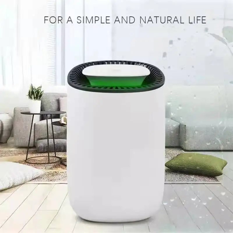 Home Dehumidifier Negative Ion Air Cleaner Energy Saving Air Dryer Low Noise 600ml Water Tank Auto-off Moisture Absorbing - 图片 2