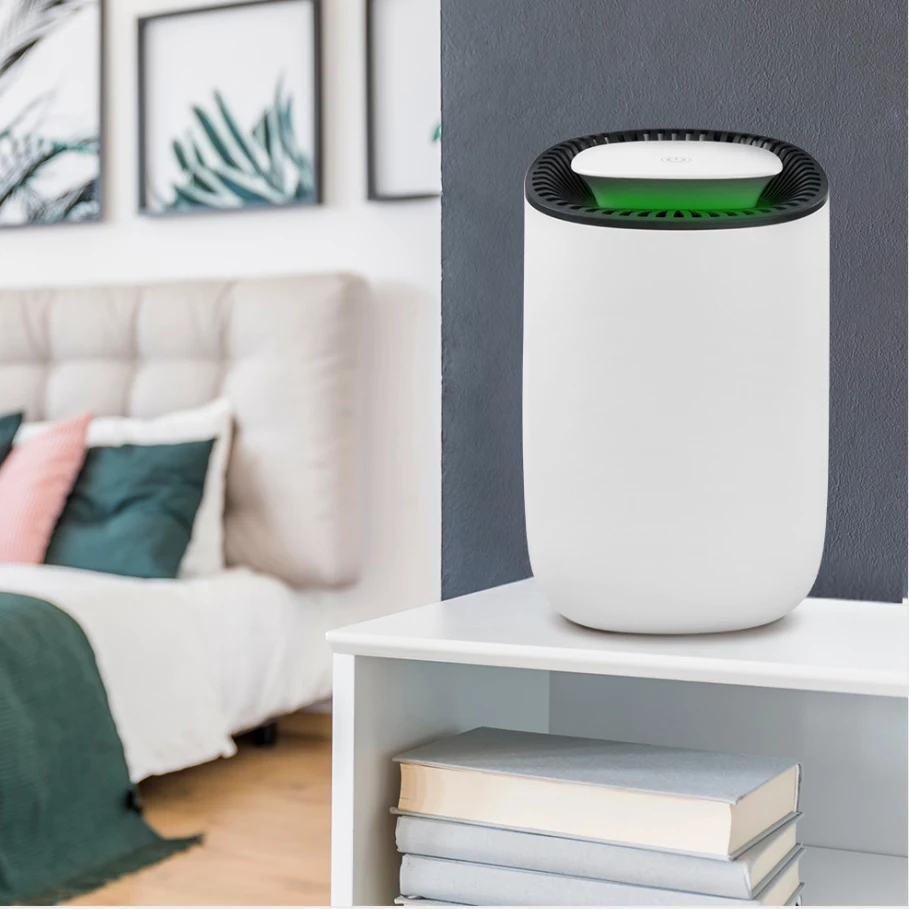 Home Dehumidifier Negative Ion Air Cleaner Energy Saving Air Dryer Low Noise 600ml Water Tank Auto-off Moisture Absorbing - 图片 5