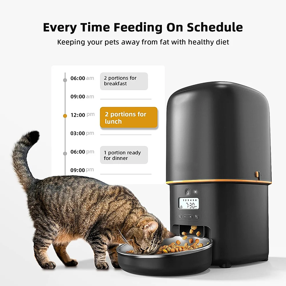 2L 5G Camera Pet Feeder Automatic Cat Smart Food Dispenser Auto Dog Slow Food WIFI Timed Quantitative Video Food Feeding Bowls - 图片 3