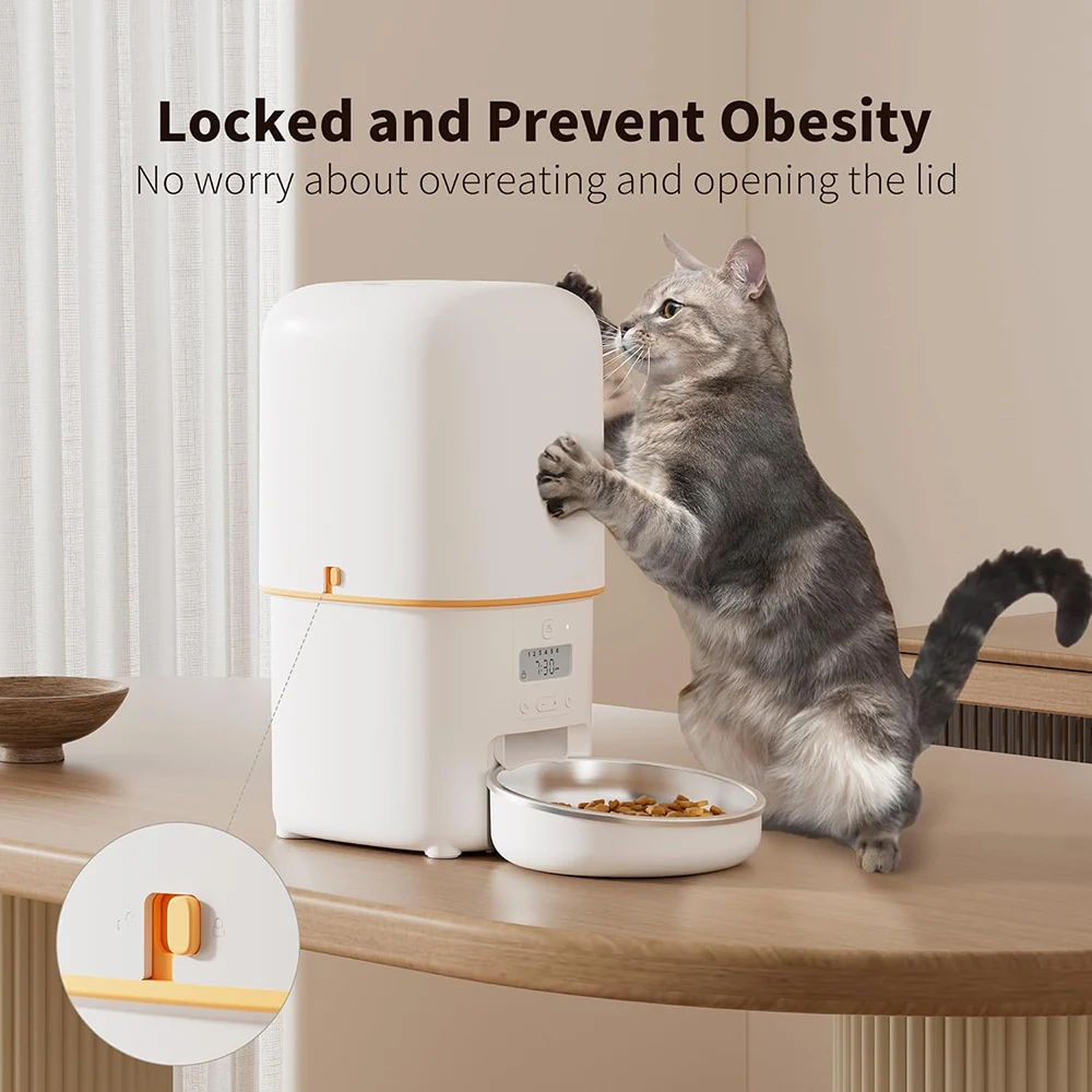 2L 5G Camera Pet Feeder Automatic Cat Smart Food Dispenser Auto Dog Slow Food WIFI Timed Quantitative Video Food Feeding Bowls - 图片 4