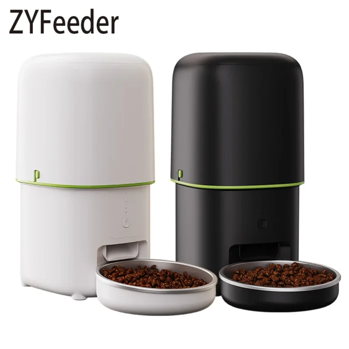 2L 5G Camera Pet Feeder Automatic Cat Smart Food Dispenser Auto Dog Slow Food WIFI Timed Quantitative Video Food Feeding Bowls - 图片 2