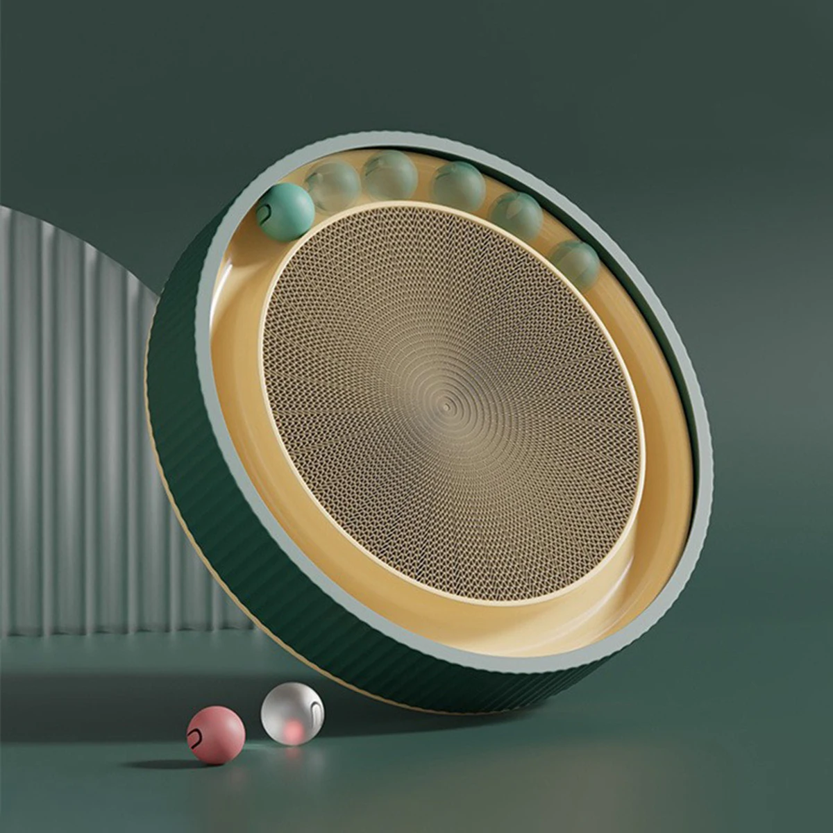 Multifunctional Cat Scratching Board, PP Shell with Corrugated Paper, Durable & Moisture-Proof Design - 图片 2