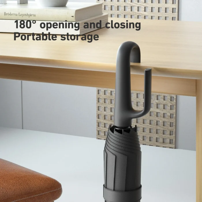 1 Handle Fully Automatic Folding Umbrella with Buckle, Easy to Carry Larger, Thicker and Sturdy. Suitable for Men and Women, Portable and Windproof, Double-Layer Windproof, Various Umbrella Bones, Snap or Rotating Handles, Various Colors to Choose from - 图片 6