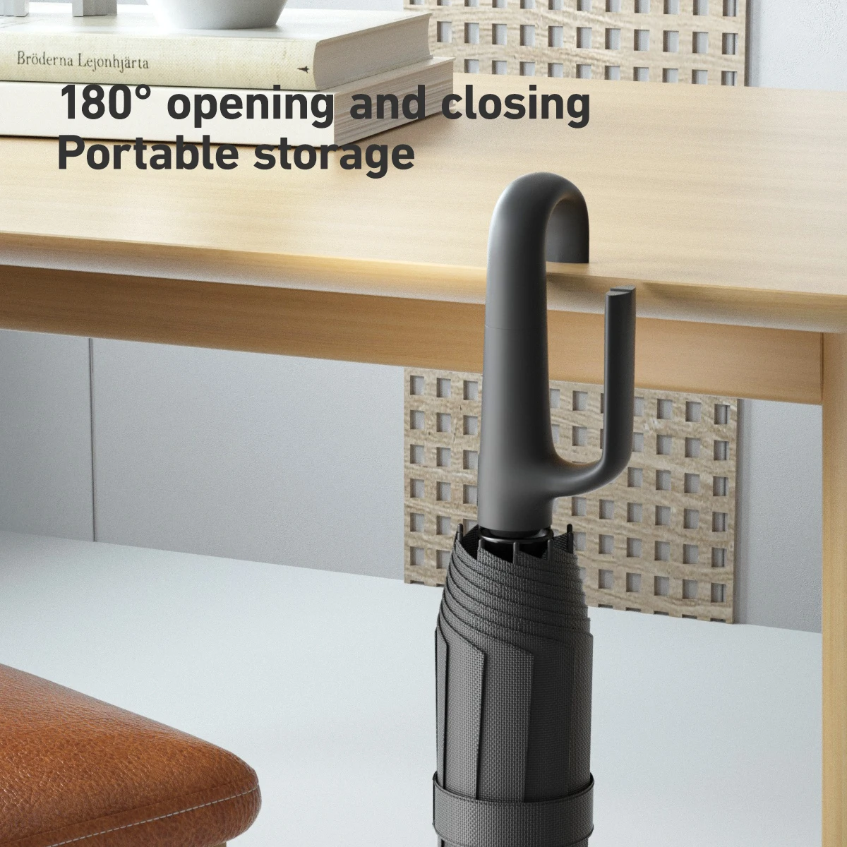 1 Handle Fully Automatic Folding Umbrella with Buckle, Easy to Carry Larger, Thicker and Sturdy. Suitable for Men and Women, Portable and Windproof, Double-Layer Windproof, Various Umbrella Bones, Snap or Rotating Handles, Various Colors to Choose from - 图片 6