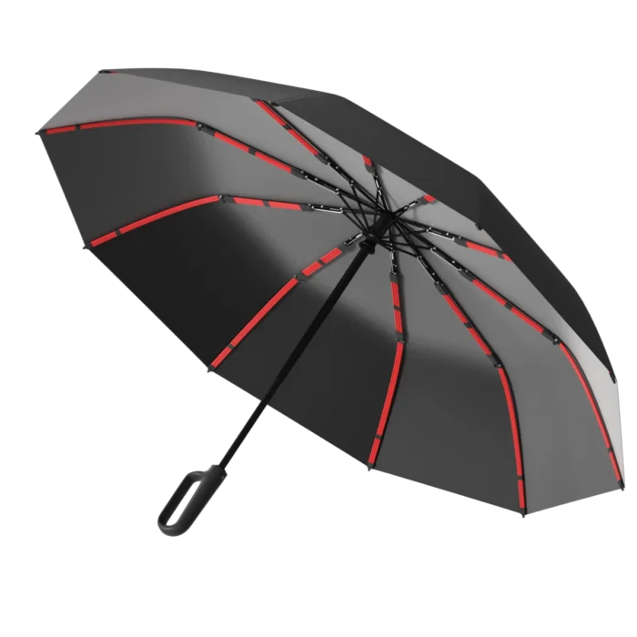 1 Handle Fully Automatic Folding Umbrella with Buckle, Easy to Carry Larger, Thicker and Sturdy. Suitable for Men and Women, Portable and Windproof, Double-Layer Windproof, Various Umbrella Bones, Snap or Rotating Handles, Various Colors to Choose from - 图片 3