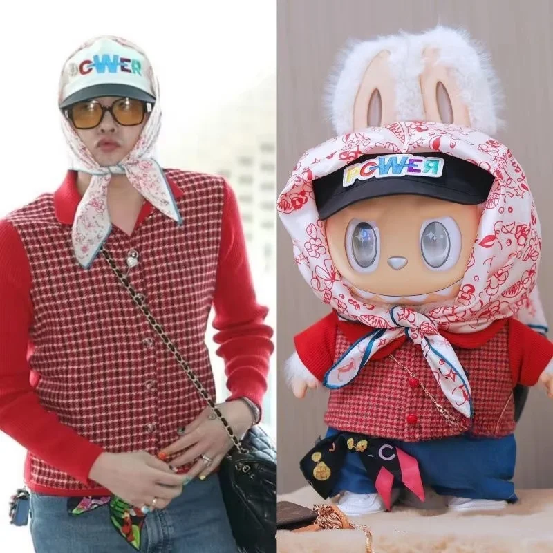 17cm/38cm/58cm Labubu Clothes Same Style As Celebrity Gd Quan Zhilong Angel Zimomo Big Leader Doll Clothes Outfit Accessries