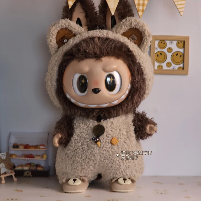 58cm Original Labubu Series Zimomo Clothing Design Extra Large Size Glue Doll Figure Kawaii Model Toys Ornaments Festival Gift - 图片 2