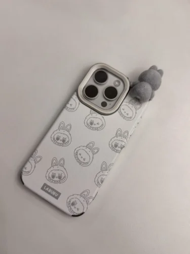 2025 New Ins Cartoon Cute 3d Labubu Handheld Rope Phone 16 Promax Phone Case For iphone 15 14 13 12 11 Pro Max Anti Fall Cover photo review