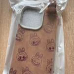 Silicone Suede Labubu Phone Case For Iphone 11 12 13 14 15 16pro Max Plus 16pro 15pro Diy Soft Brown Cover Coque Fall Prevention photo review