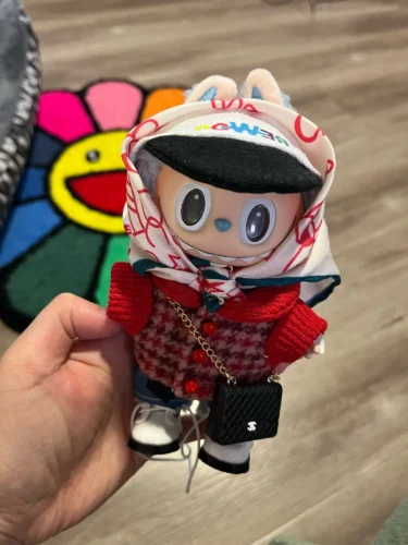 Click to view full screen 58cm Original Labubu Series Zimomo Clothing Design Extra Large Size Glue Doll Figure Kawaii Model Toys Ornaments Festival Gift photo review