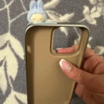 Silicone Suede Labubu Phone Case For Iphone 11 12 13 14 15 16pro Max Plus 16pro 15pro Diy Soft Brown Cover Coque Fall Prevention photo review