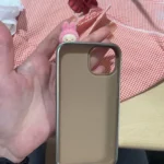 Silicone Suede Labubu Phone Case For Iphone 11 12 13 14 15 16pro Max Plus 16pro 15pro Diy Soft Brown Cover Coque Fall Prevention photo review