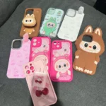 2025 New Ins Cartoon Cute 3d Labubu Handheld Rope Phone 16 Promax Phone Case For iphone 15 14 13 12 11 Pro Max Anti Fall Cover photo review