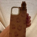 2025 New Ins Cartoon Cute 3d Labubu Handheld Rope Phone 16 Promax Phone Case For iphone 15 14 13 12 11 Pro Max Anti Fall Cover photo review