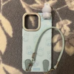 Silicone Suede Labubu Phone Case For Iphone 11 12 13 14 15 16pro Max Plus 16pro 15pro Diy Soft Brown Cover Coque Fall Prevention photo review