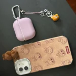 Silicone Suede Labubu Phone Case For Iphone 11 12 13 14 15 16pro Max Plus 16pro 15pro Diy Soft Brown Cover Coque Fall Prevention photo review
