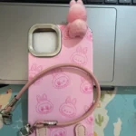 Silicone Suede Labubu Phone Case For Iphone 11 12 13 14 15 16pro Max Plus 16pro 15pro Diy Soft Brown Cover Coque Fall Prevention photo review