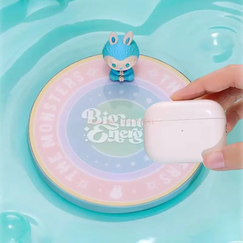 New 2025 Genuine Labubu The Monsters Big Into Energy Series Wireless Charger Peripheral Desktop Ornament Toy Birthday Girl Gift - 图片 3