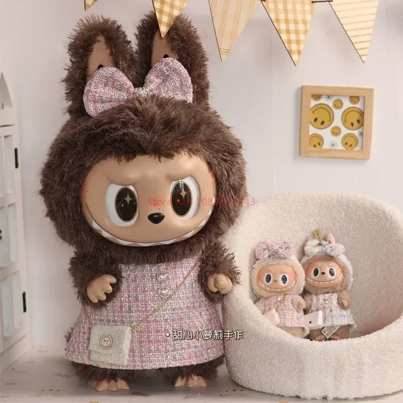 Zimomo Enamel Labubu Doll Clothing Large Clothes 58cm Labubu Celebrity Style Set Rich Miss Clothes Birthday Gift - 图片 2