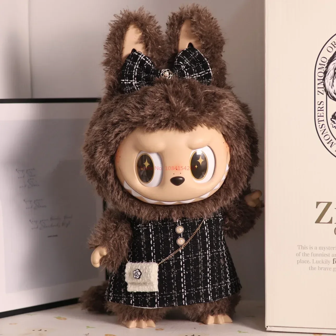 Zimomo Enamel Labubu Doll Clothing Large Clothes 58cm Labubu Celebrity Style Set Rich Miss Clothes Birthday Gift - 图片 3