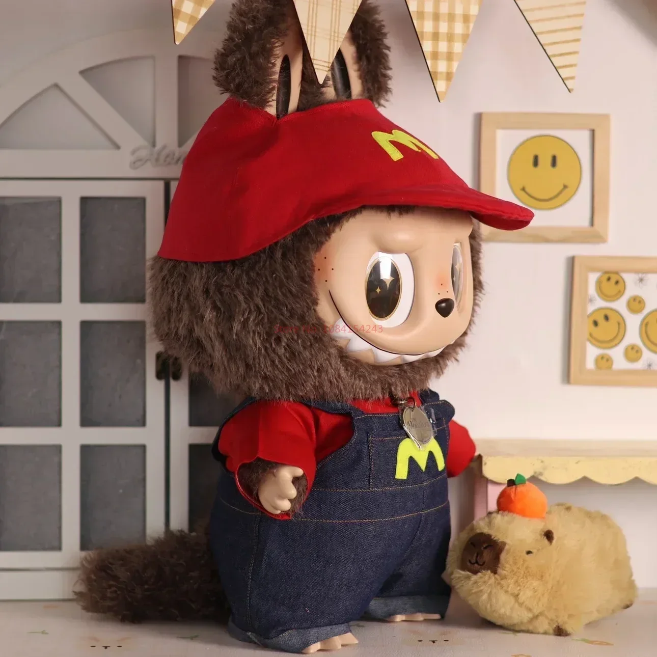 Zimomo Enamel Labubu Doll Clothing Large Clothes 58cm Labubu Celebrity Style Set Rich Miss Clothes Birthday Gift - 图片 4